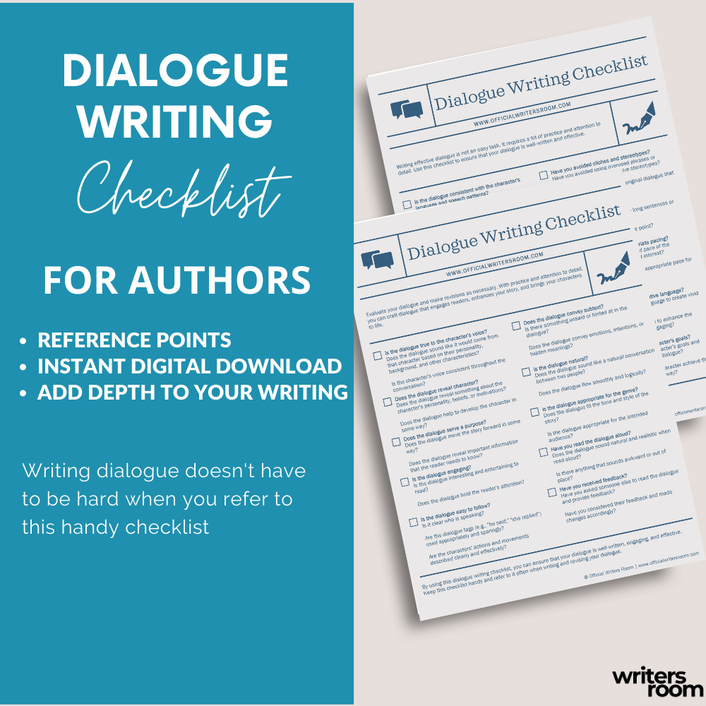 Dialogue Writing Checklist