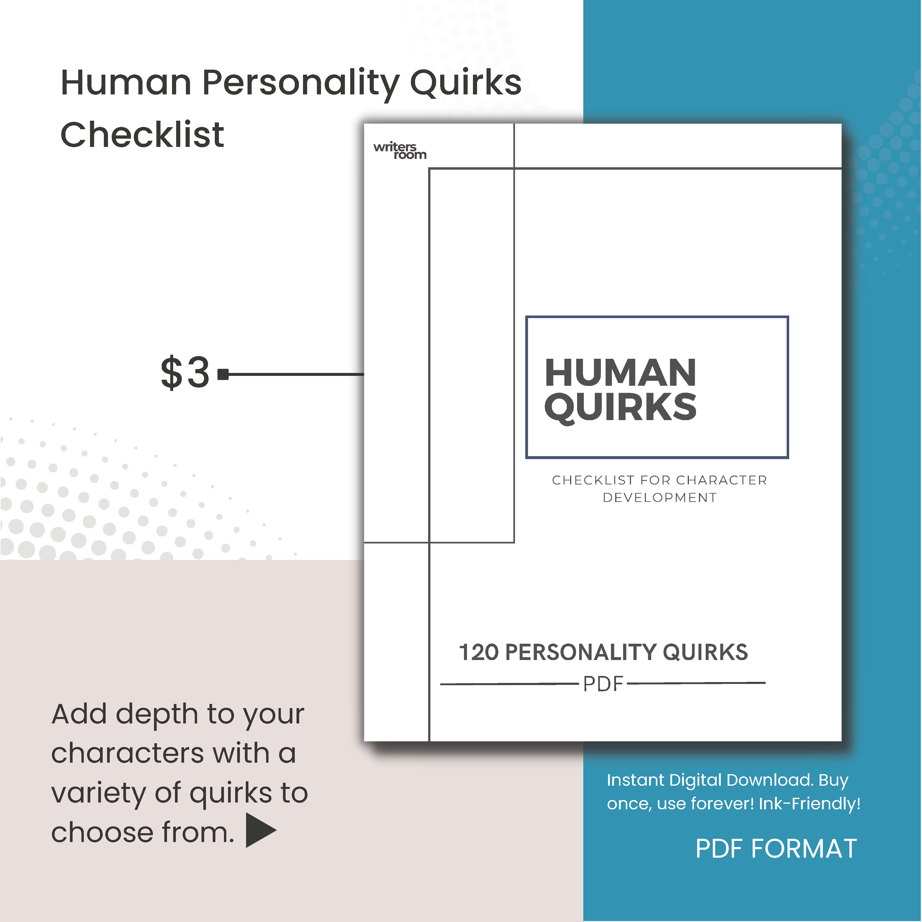 Human Personality Quirks Checklist