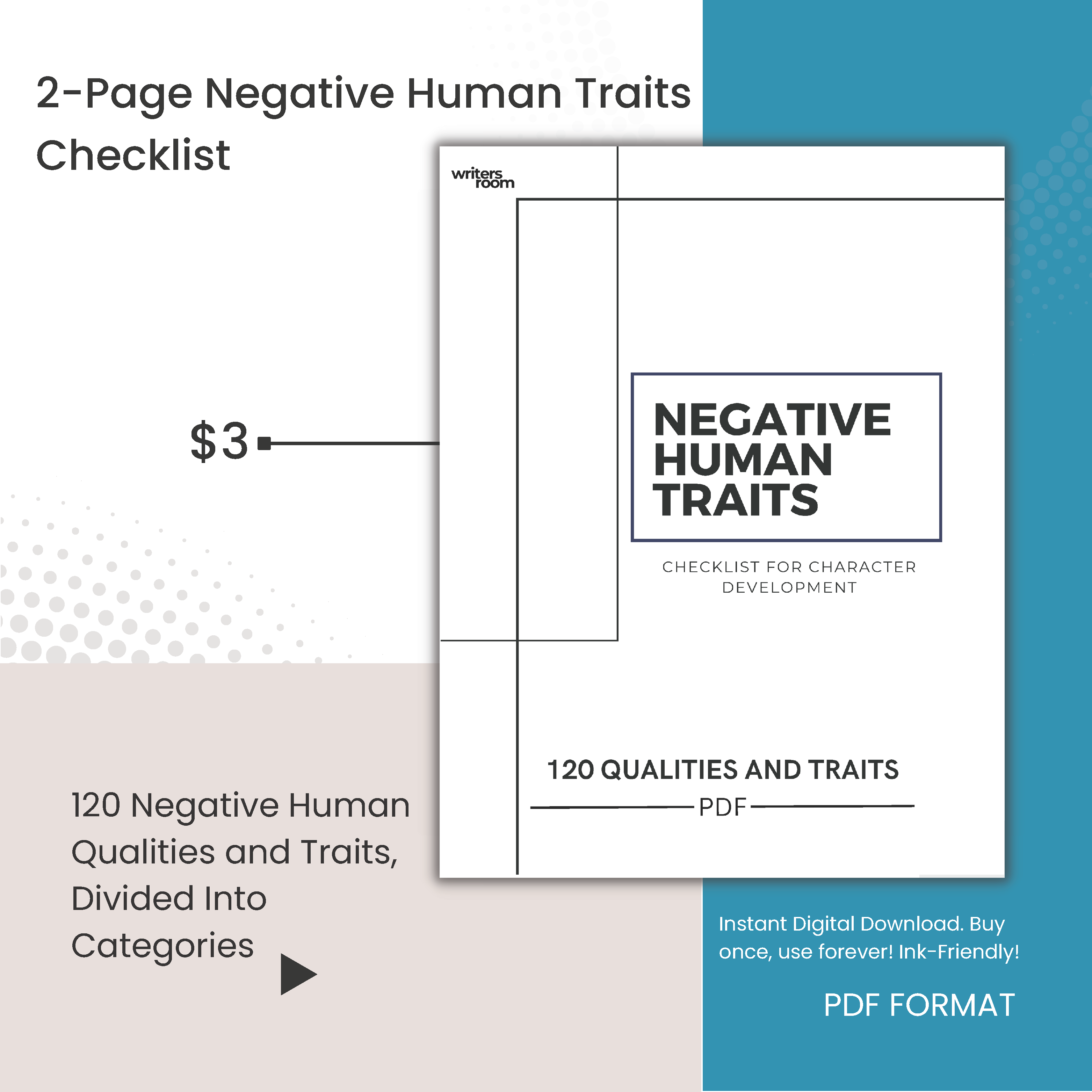 Negative Human Qualities and Traits List