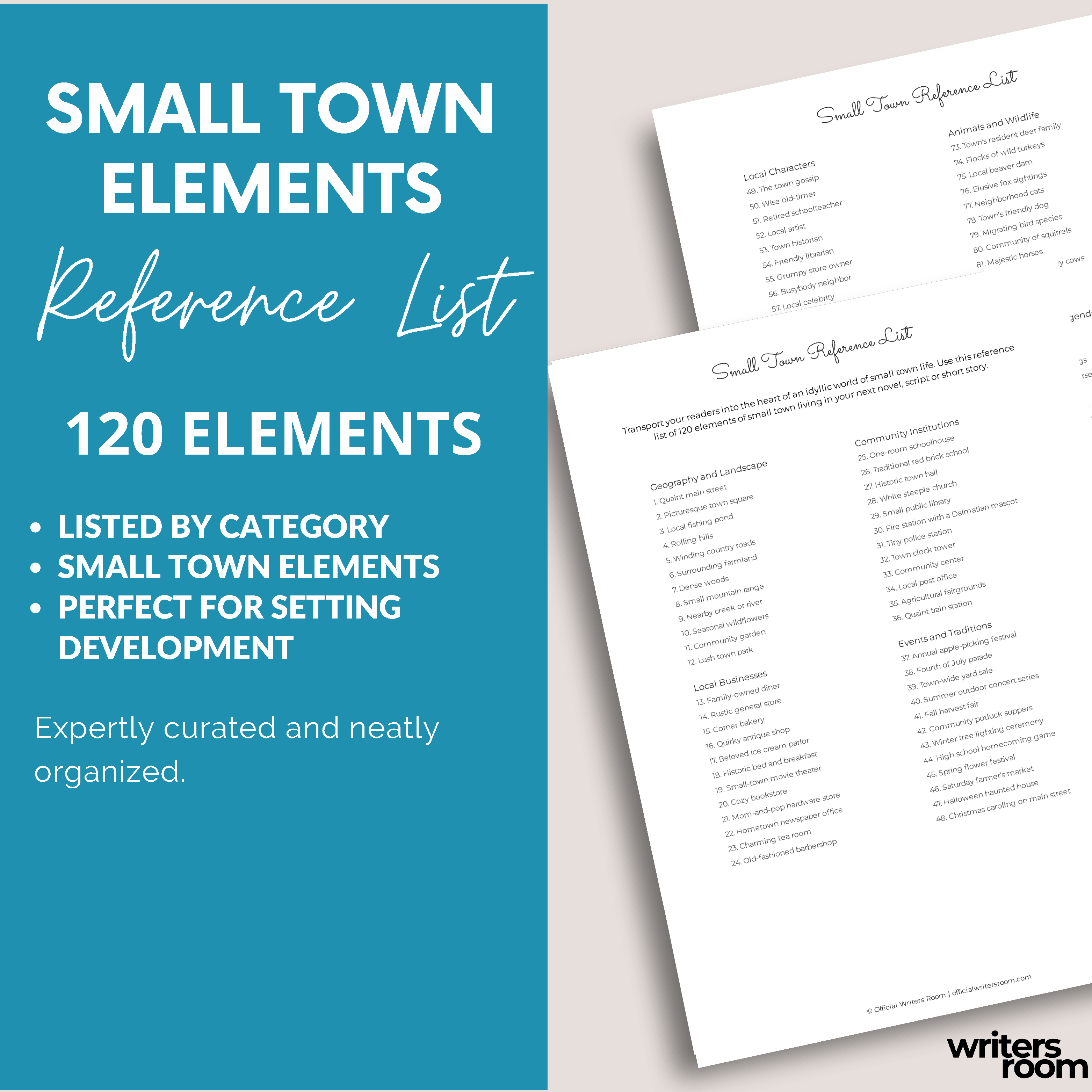 Small Towns Reference List